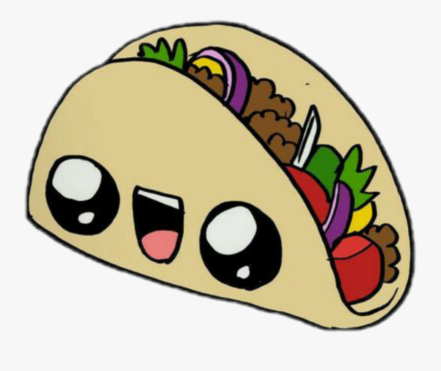 Taco Sticker Clipart , Png Download - 365 Sketches Cute Food, Transparent Clipart