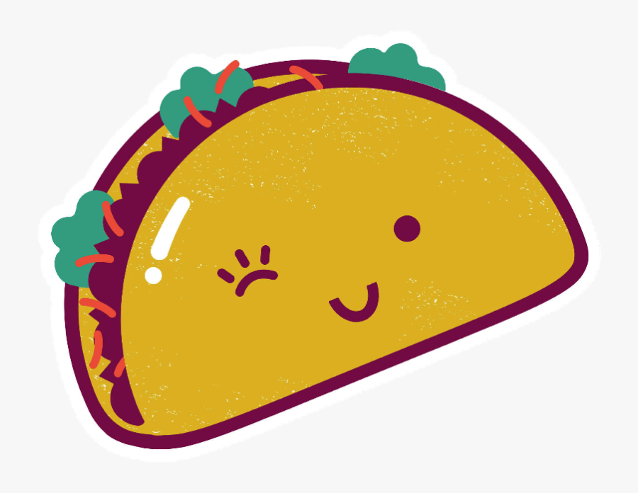 Tacos Clipart Smile - Taco Clipart Transparent Background, Transparent Clipart
