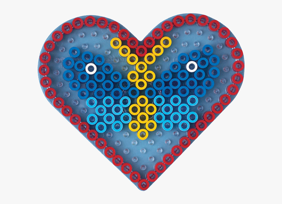 Clip Art Freeuse Stock Broom Clip Pegboard - Perler Beads Heart Designs, Transparent Clipart