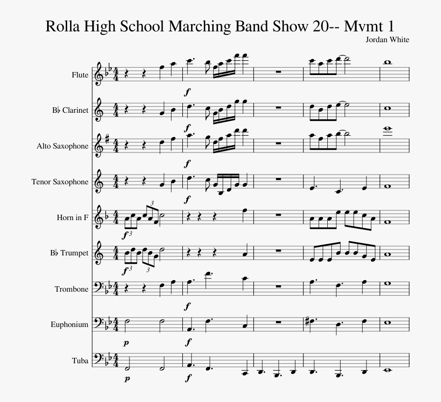 Clarinet Vector Marching Band - Tongue Tied Drum Sheet Music, Transparent Clipart