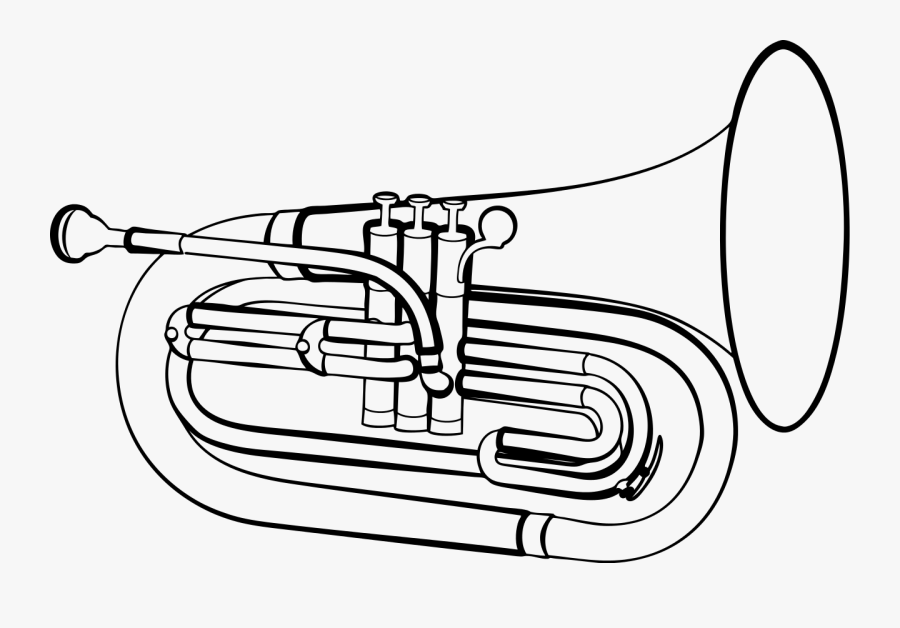 Marching Baritone Clipart, Transparent Clipart