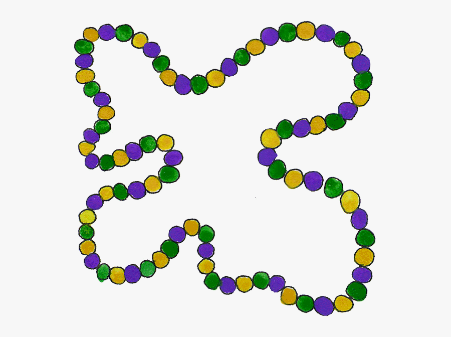 Mardi Gras Beads Clipart, Transparent Clipart