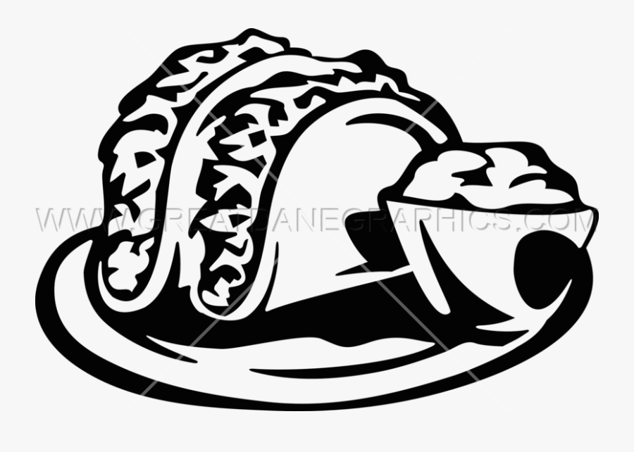 Taco Clipart Print - Illustration, Transparent Clipart