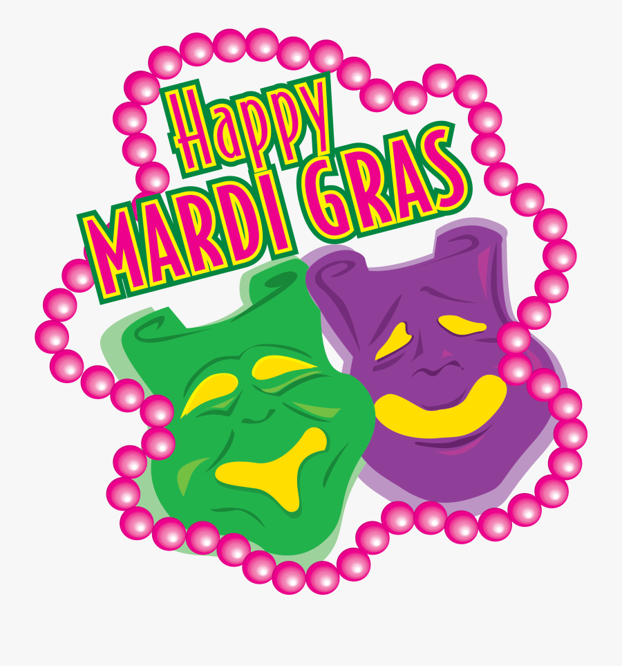 Mardi Gras Mask With Beads Clip Art - Png Mardi Gras Mask Transparent Clip Art, Transparent Clipart