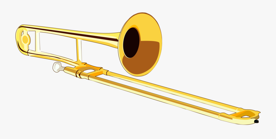 Trombone Clipart Instrument - Clipart Trombone Transparent, Transparent Clipart