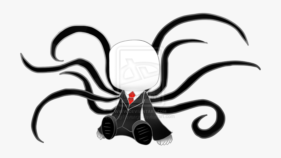 Transparent Grandma Clipart - Slenderman Chibi Png, Transparent Clipart