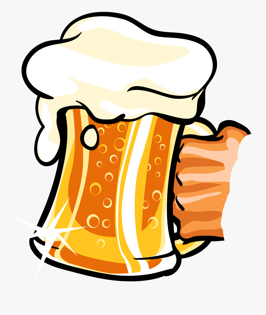Free Clipart Apple Beer - Beer Cartoon Drawing, Transparent Clipart