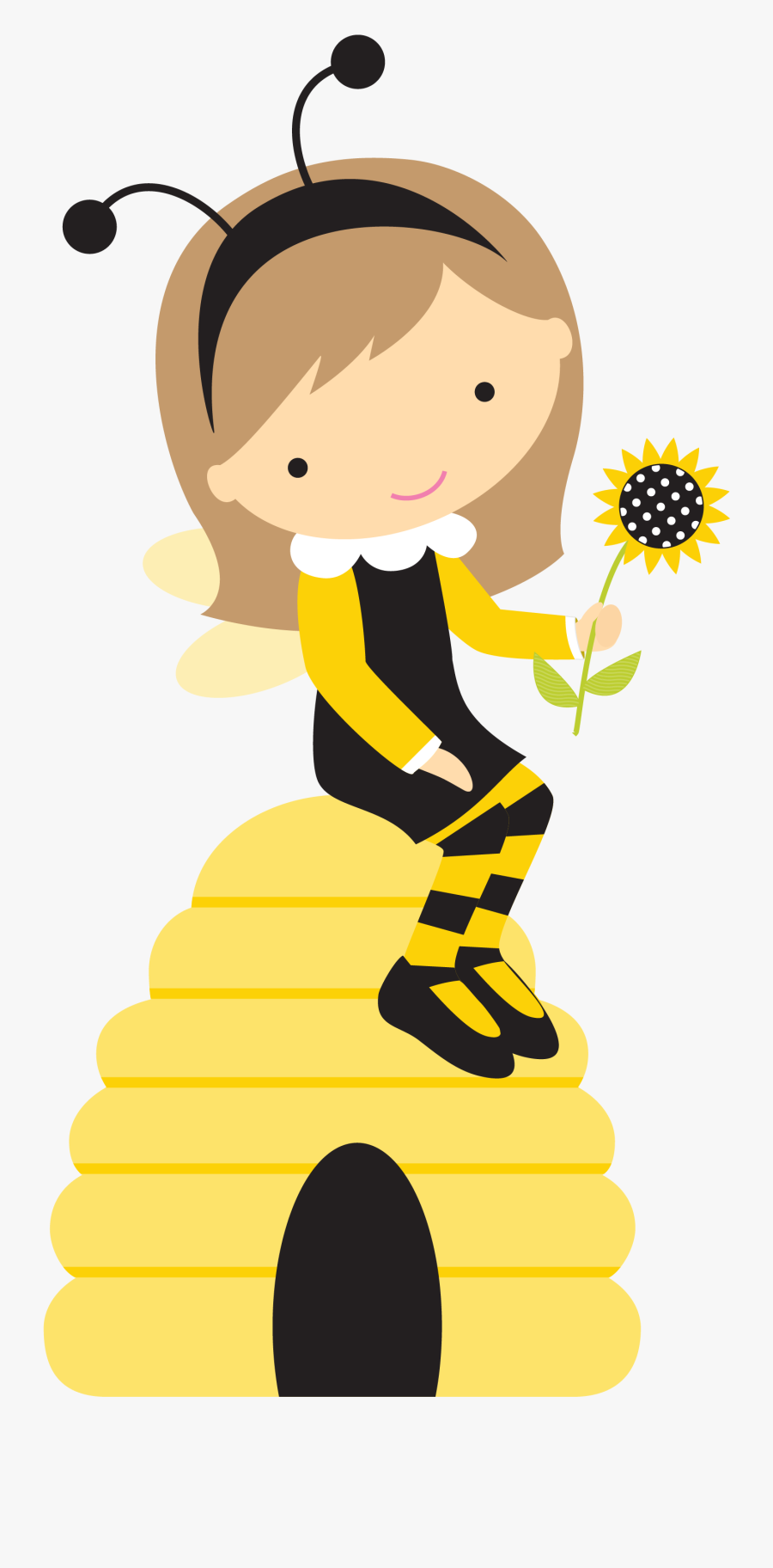 Lady Bumble Bee Clipart, Transparent Clipart