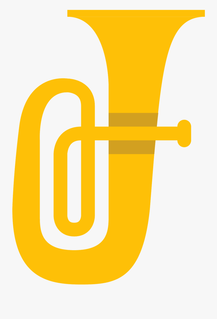 Tuba Silhouette Sousaphone Trumpet - Tuba Logo, Transparent Clipart