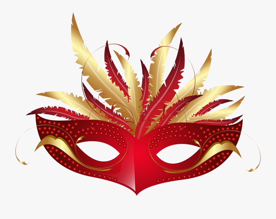 Transparent Masks Red - Masquerade Masks Transparent Background, Transparent Clipart