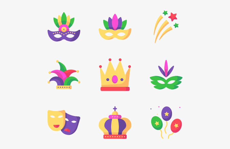 Mardi Gras Png Clipart - Mardi Gras Crown Icon, Transparent Clipart