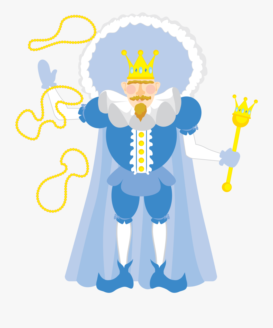 Mardi Gras Blue King Clip Art - Cartoon, Transparent Clipart