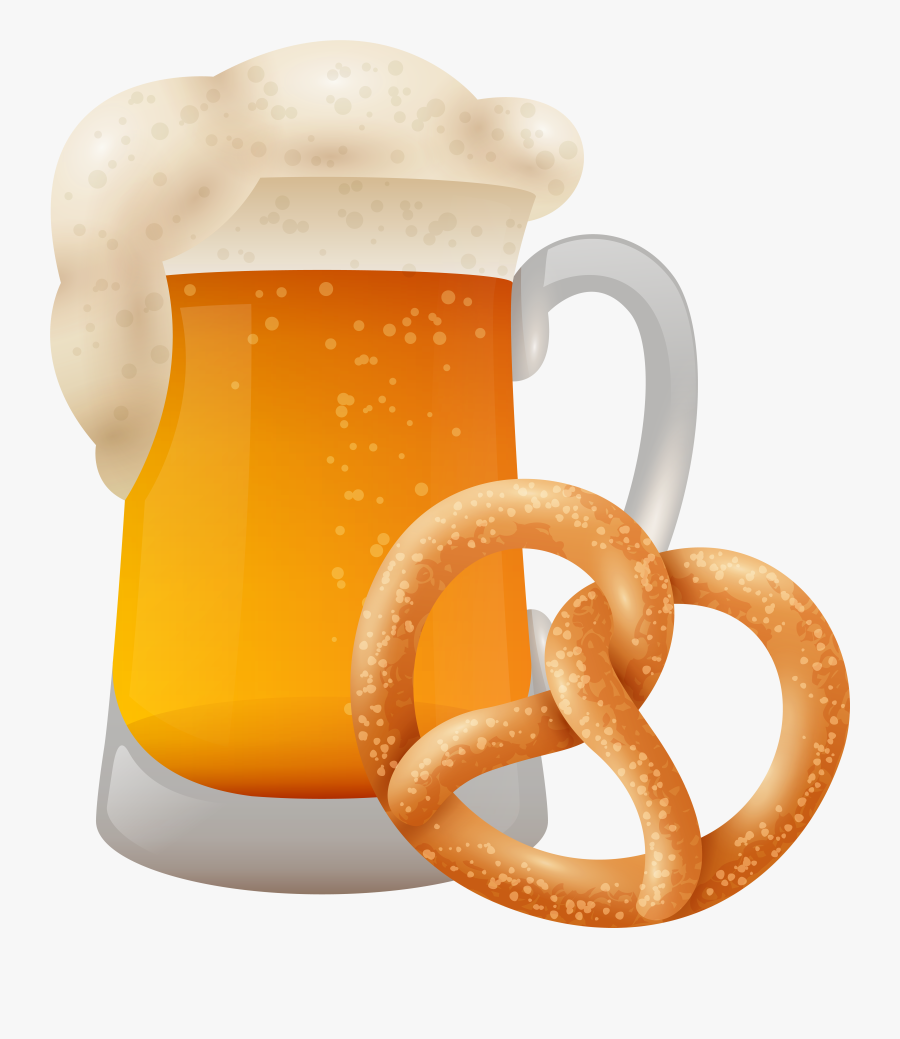Beer And Pretzel Png, Transparent Clipart