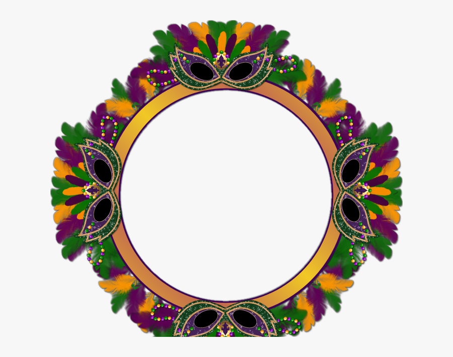 Transparent Mardi Gras Clipart - Mardi Gras Floral Png, Transparent Clipart