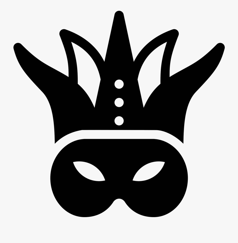 Mardi Gras Computer Mask Icons Free Download Png Hq - Clipart Black Mardi G...