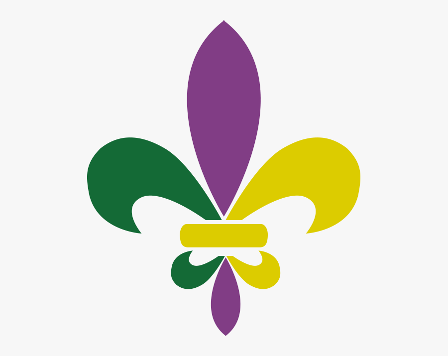 King Cake Menu - Mardi Gras Fleur De Lis Clipart, Transparent Clipart