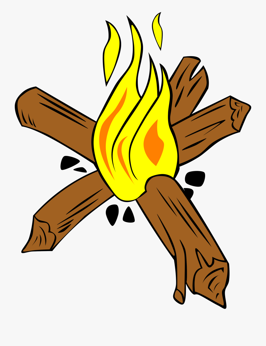 Campfire Camping Fire Making Clip Art - Star Fire For Camping, Transparent Clipart