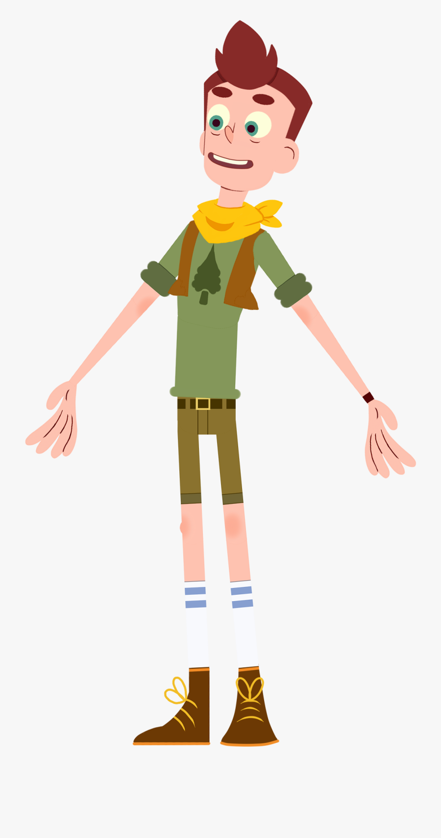 Camping Clipart Camp Counselor - Camp Camp David Cosplay, Transparent Clipart