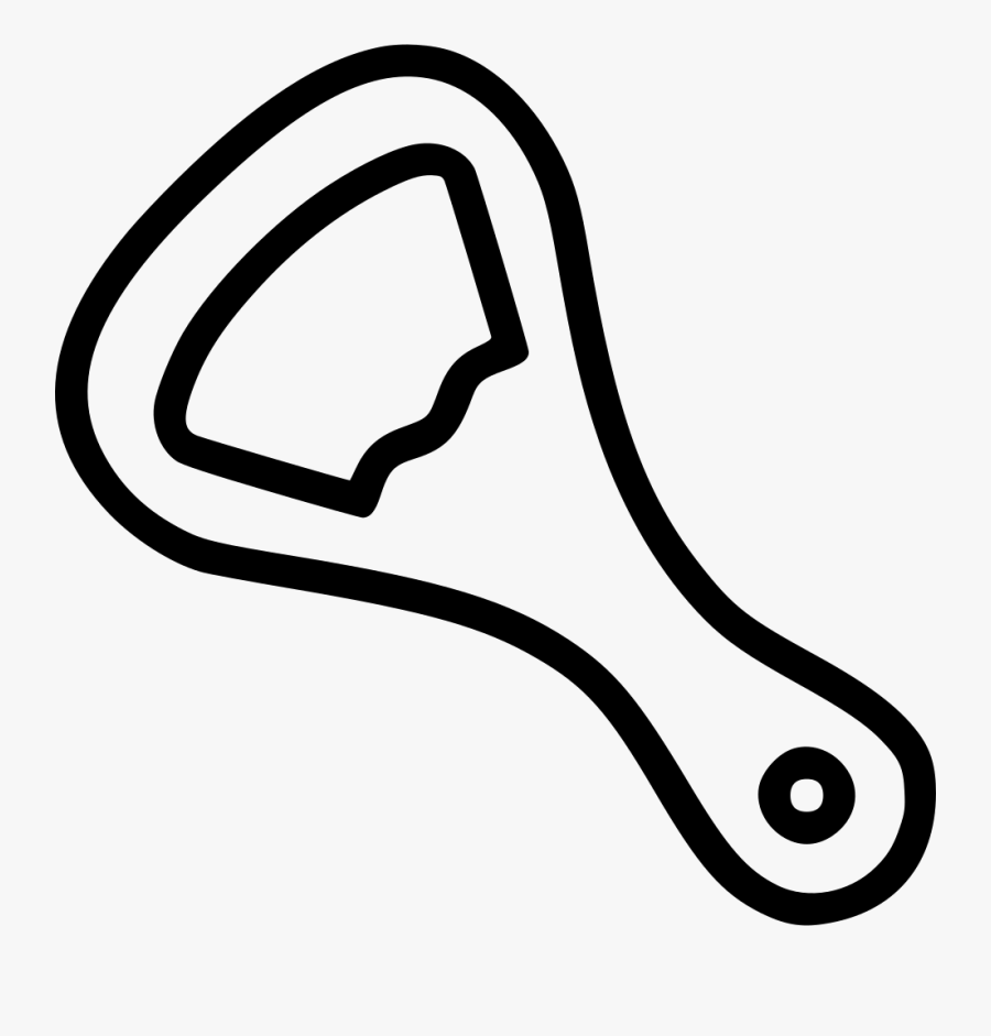 Transparent Beer Bottle Clip Art - Bottle Opener Clipart Black And White, Transparent Clipart