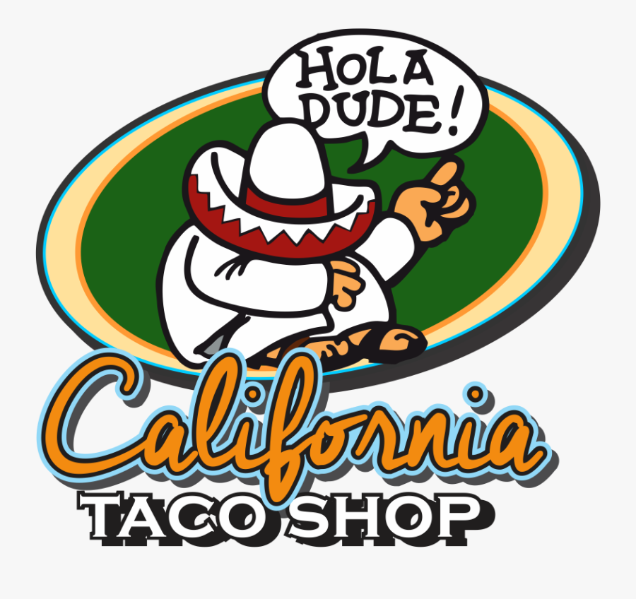 Fish Tacos Clipart - California Taco Shop Logo, Transparent Clipart