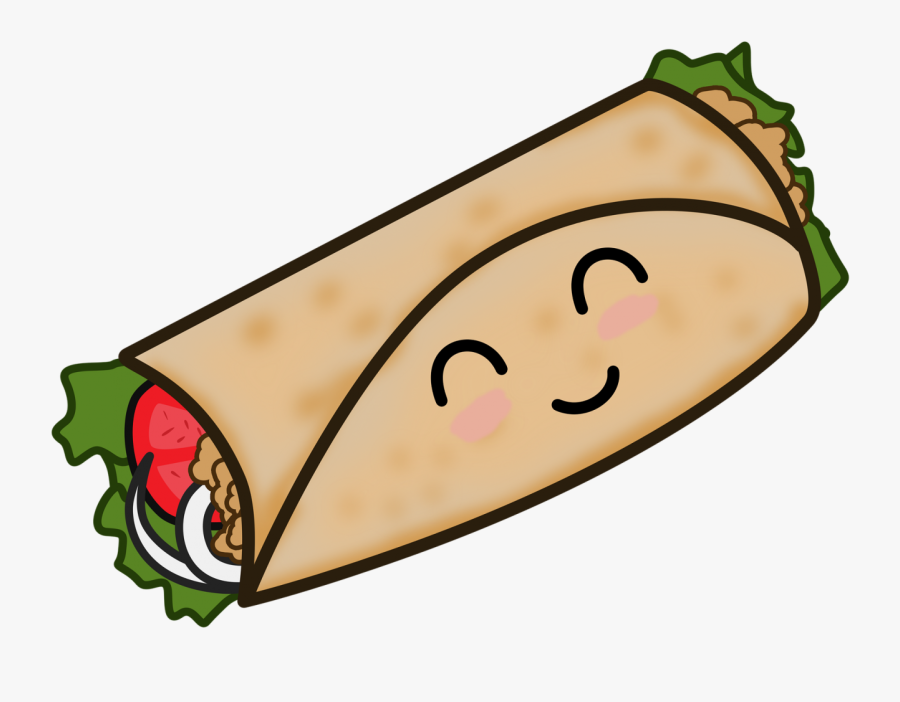 Taco, Mexican Food, Taco Kawaii, Tortilla, Restaurant - Burrito Kawaii, Transparent Clipart