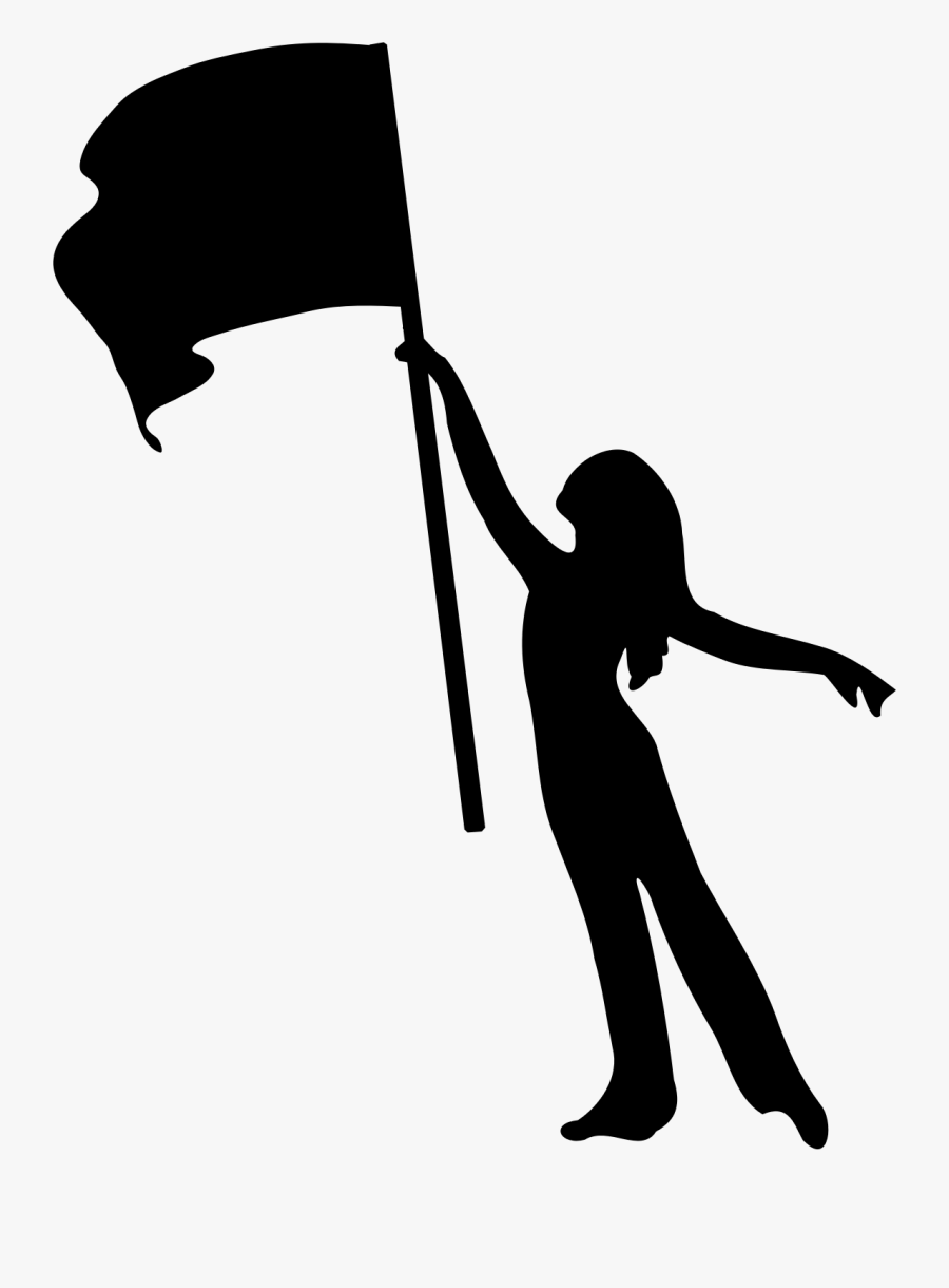 Clipart - Color Guard Flag Png, Transparent Clipart