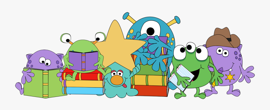 A Teacher"s Idea - Monster Reading Book Clipart, Transparent Clipart
