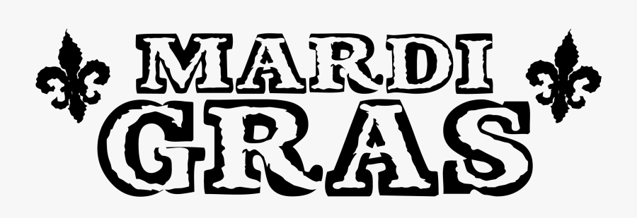 Mardi Gras Black Outline Clip Art , Png Download, Transparent Clipart