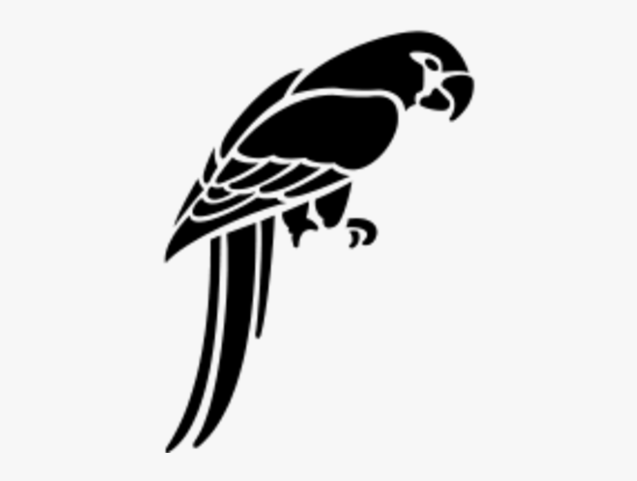 Parrot Clipart, Parrot Animals Clip Art Black And - Parrot Clipart Black And White, Transparent Clipart