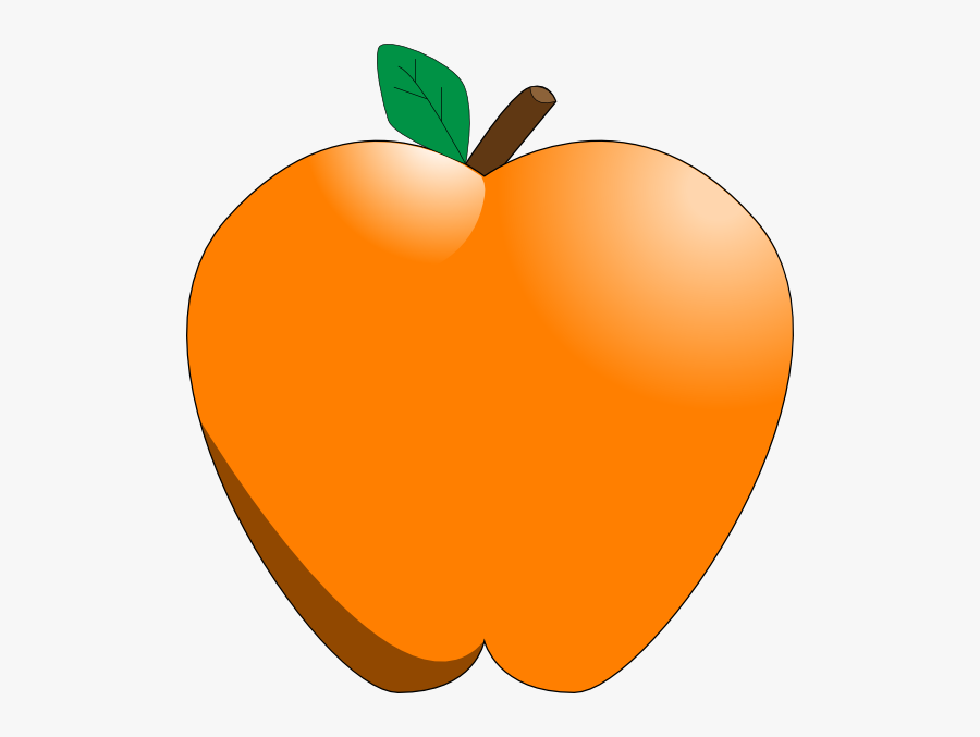 Clip Art At Clker Com Vector Online - Apple Orange Clip Art, Transparent Clipart