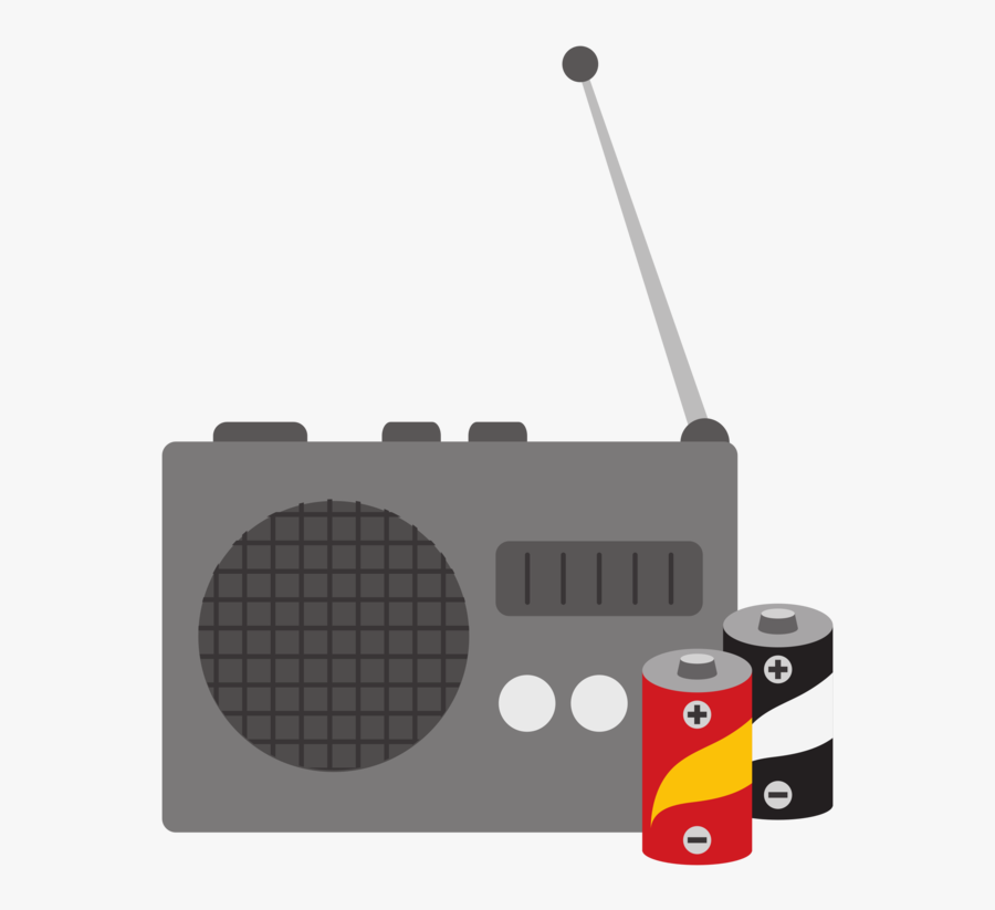 Electronics - Radio And Batteries Png, Transparent Clipart
