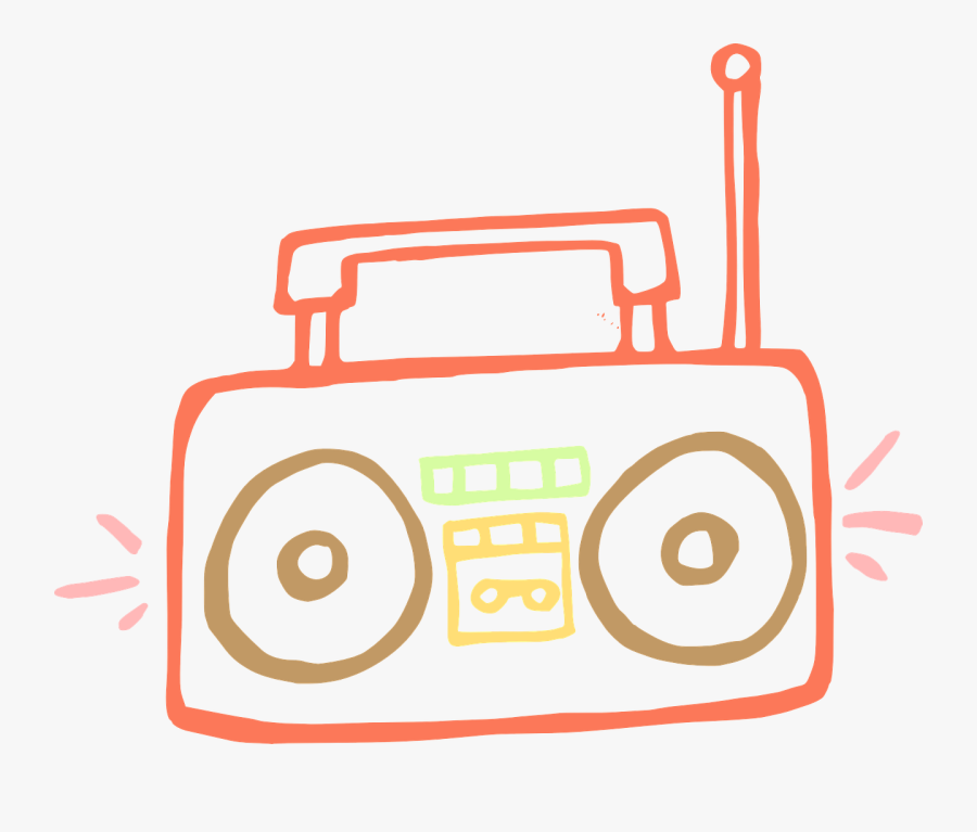 Cassette Player Tape - Boombox Clip Art, Transparent Clipart