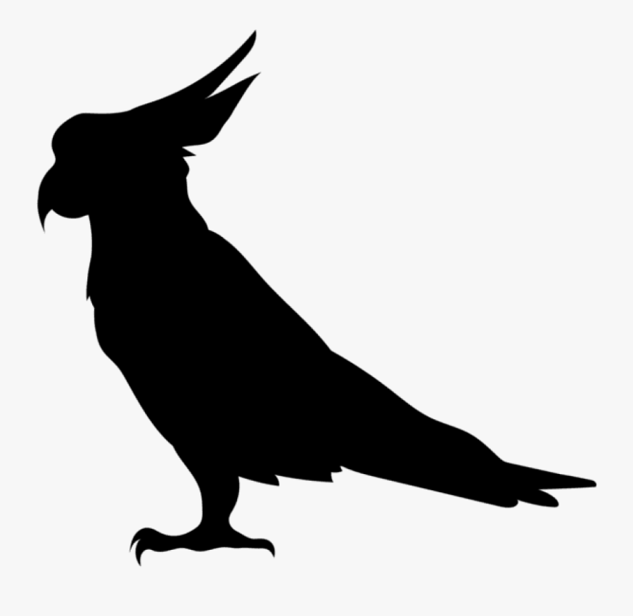 Parrot Silhouette Png Transparent Clip Art Image - Parrot Silhouette Clip Art, Transparent Clipart