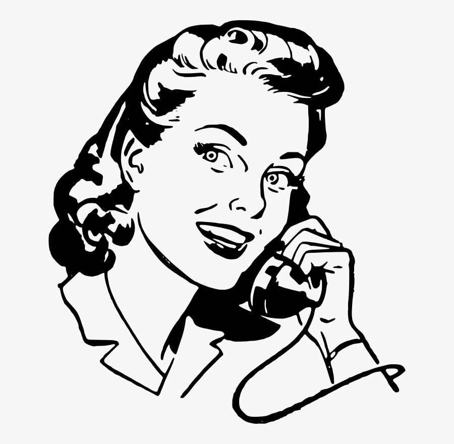 Turkey Talking On Radio Clipart - Retro Phone Clip Art, Transparent Clipart