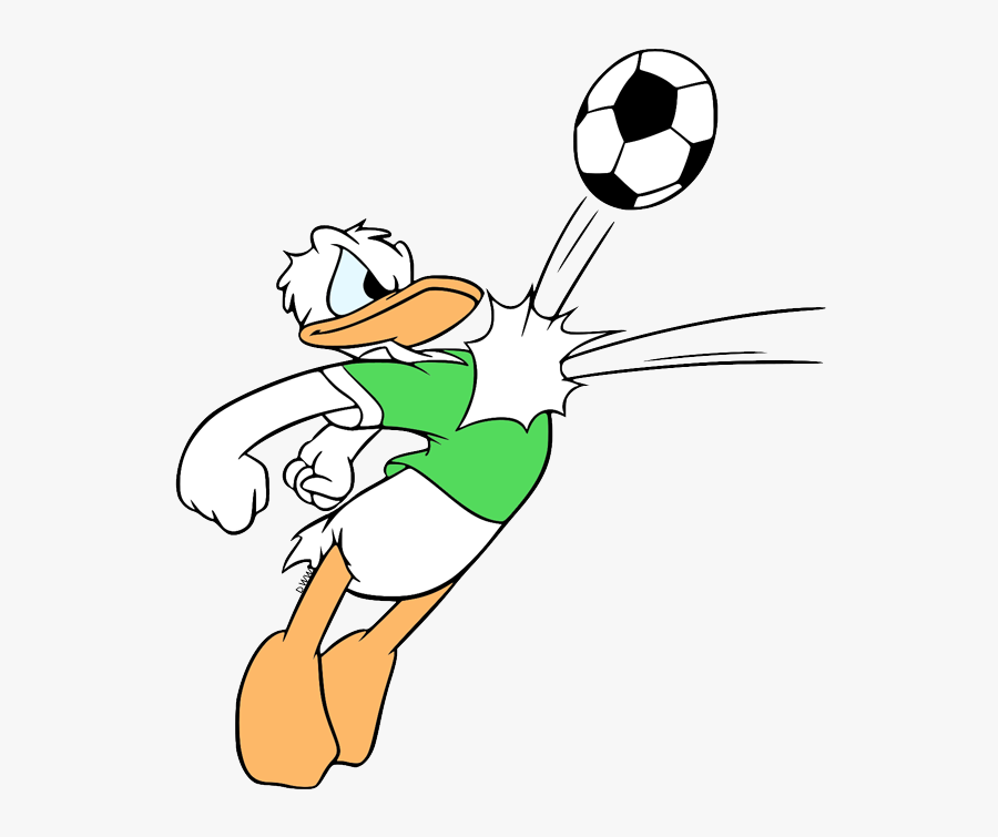 Donald Duck Football, Transparent Clipart