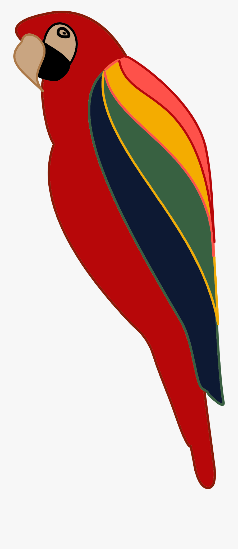 Clipart Stylized Parrot Clipart - Stylized Parrot, Transparent Clipart