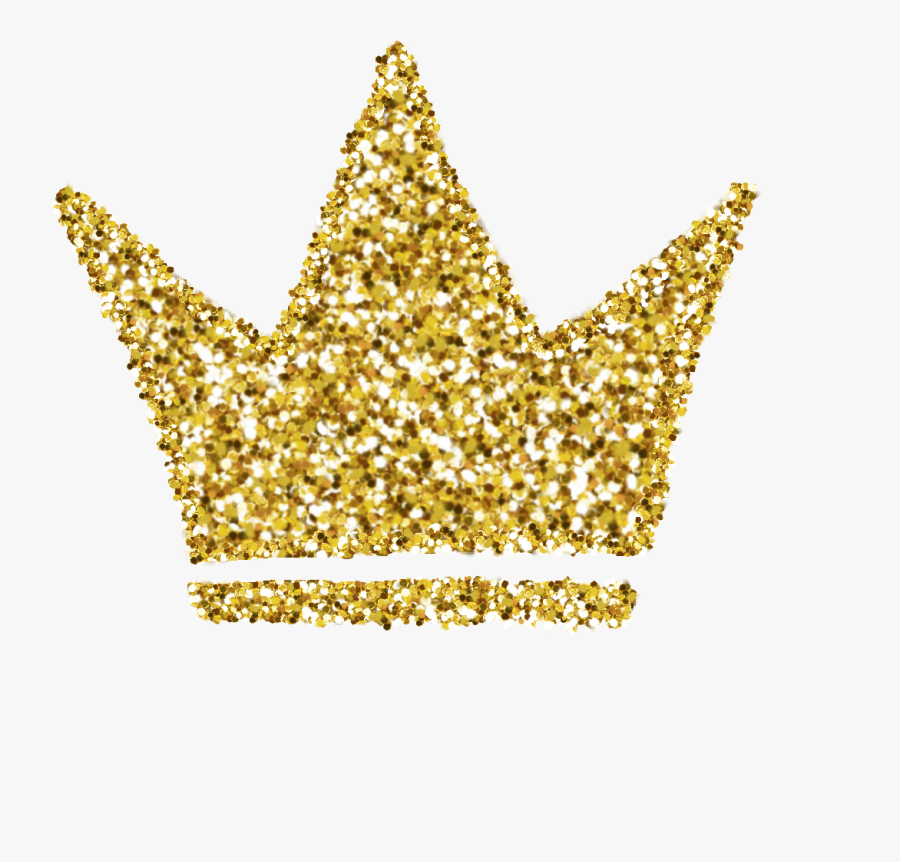 Crown Clipart Gold Glitter - Gold Glitter Crown Clipart, Transparent Clipart