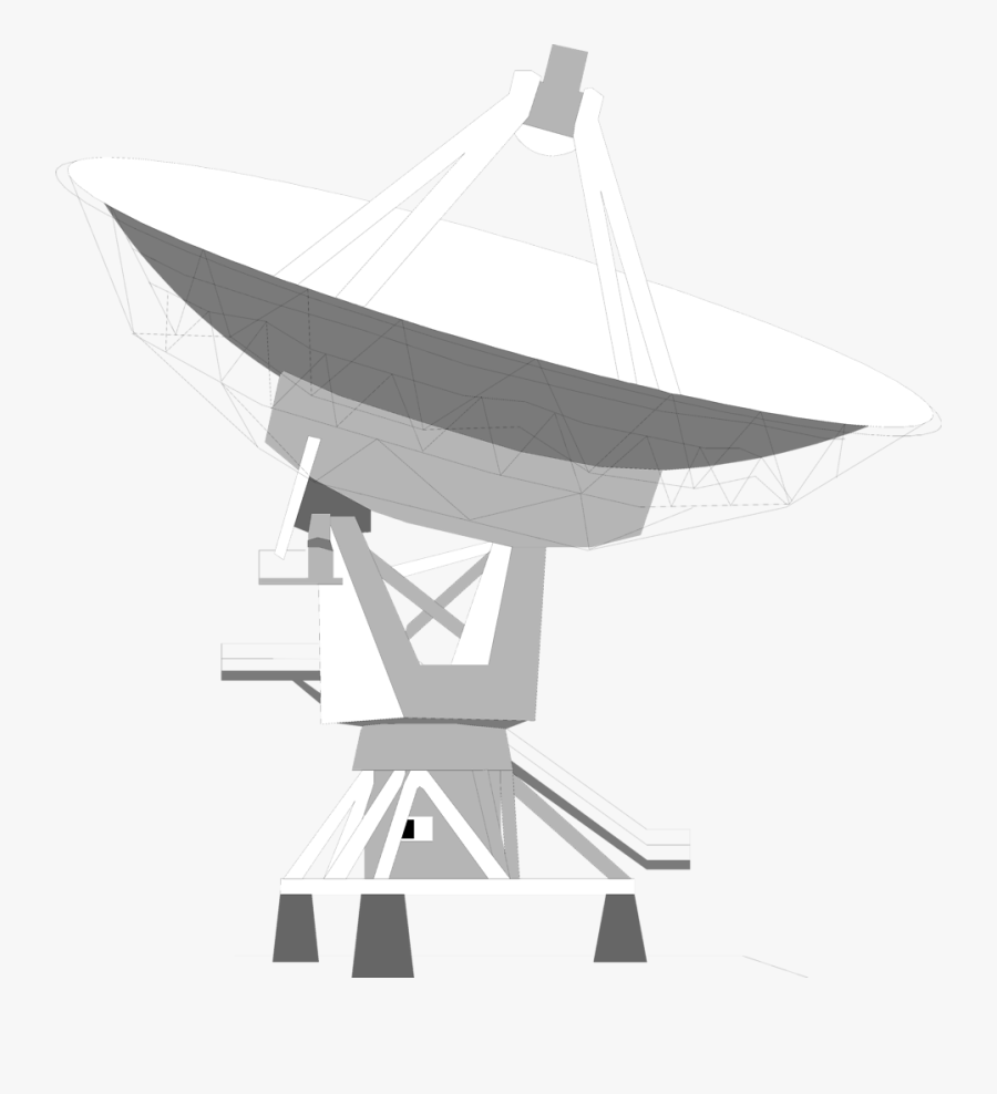 Satellite Clipart Radio Dish - Network Satellite Dish Png, Transparent Clipart