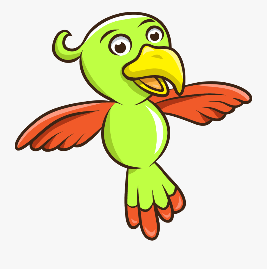 Parrot Clipart Amazon Parrot - Vector Png Cartoons Parrot, Transparent Clipart