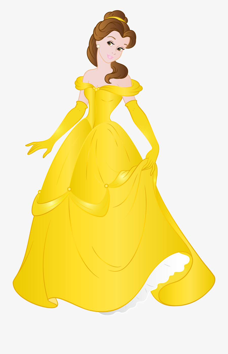 Belle Clipart Cartoon - Princess Belle High Resolution, Transparent Clipart