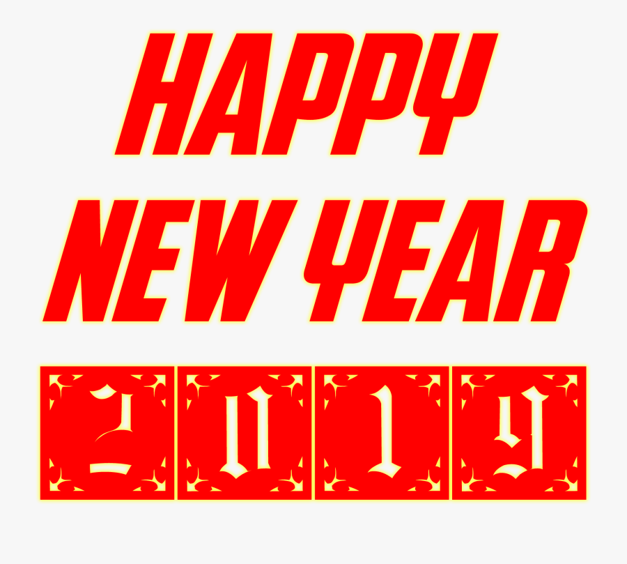 Happy New Year 2019 Stickers, Transparent Clipart