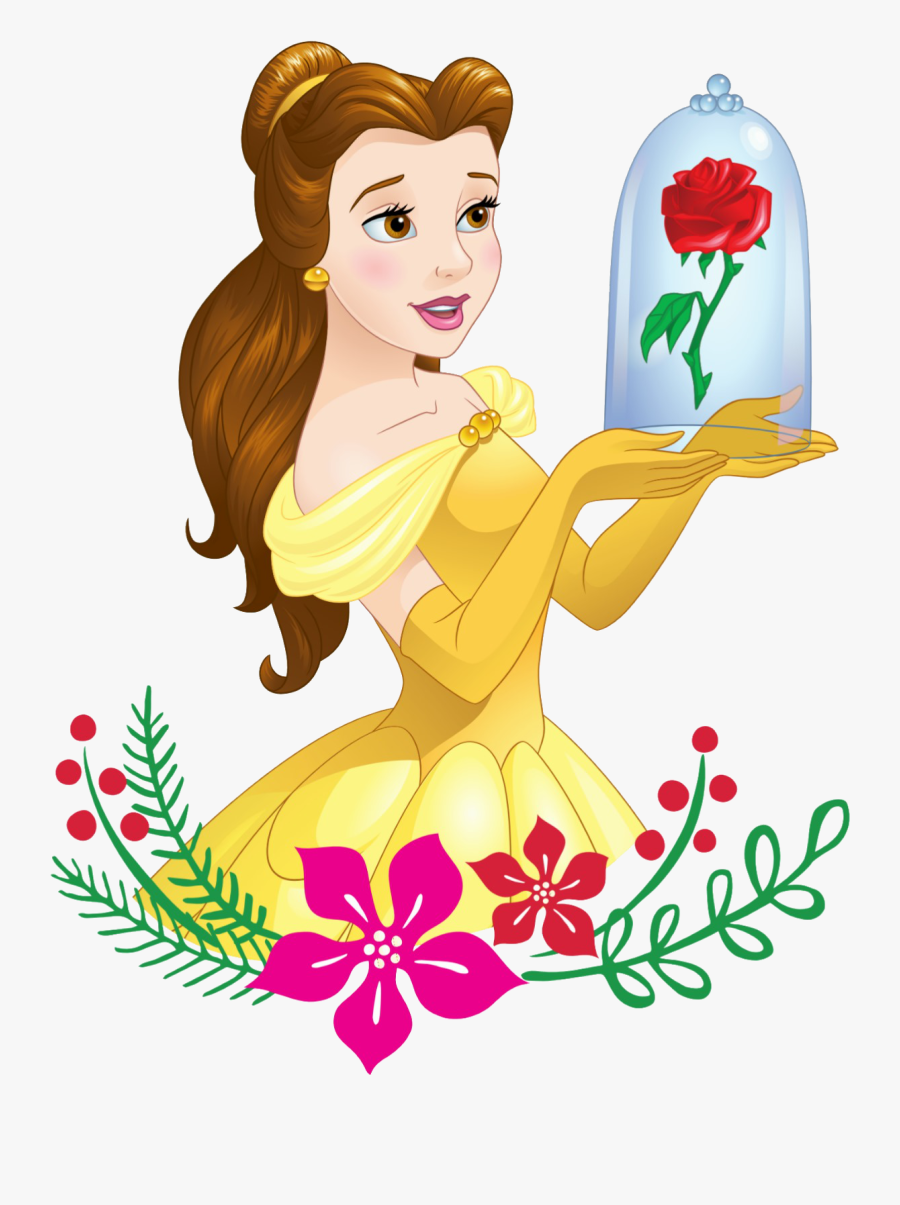 Beauty And The Beast Characters Clipart - Belle Disney Princess, Transparent Clipart