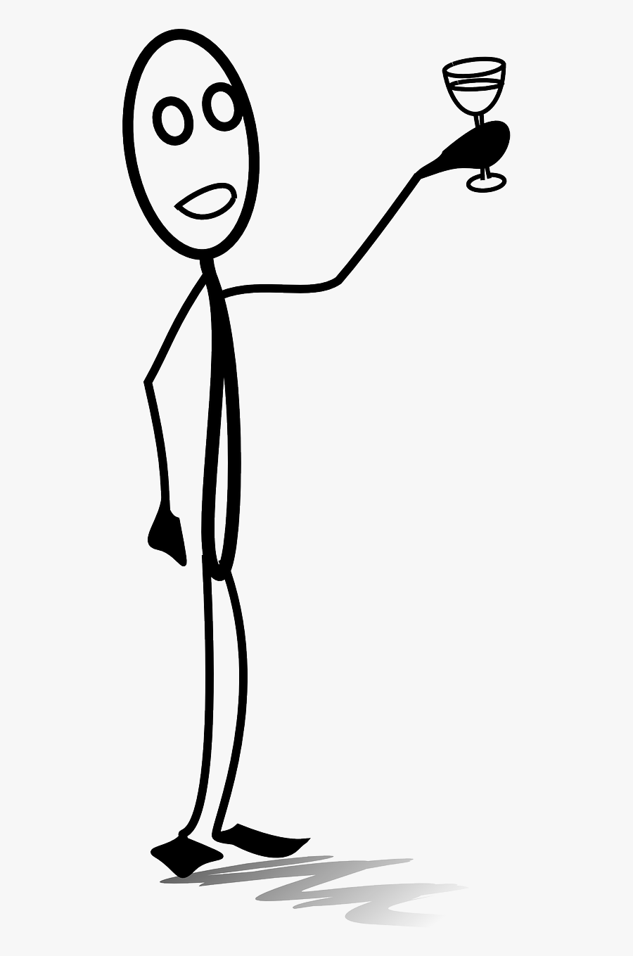 Alcohol Clipart Man - Sad Stick Figure Png, Transparent Clipart