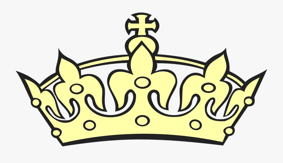 Public Domain Clipart Crown - Black And White King Crown Clipart, Transparent Clipart