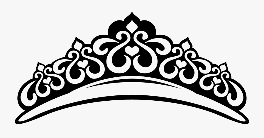 Transparent Tiara Clipart - Quinceanera Clipart Black And White, Transparent Clipart