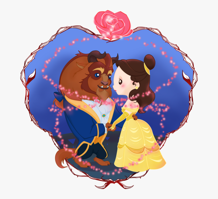 Beauty And The Beast - Beauty And The Beast Cute, Transparent Clipart