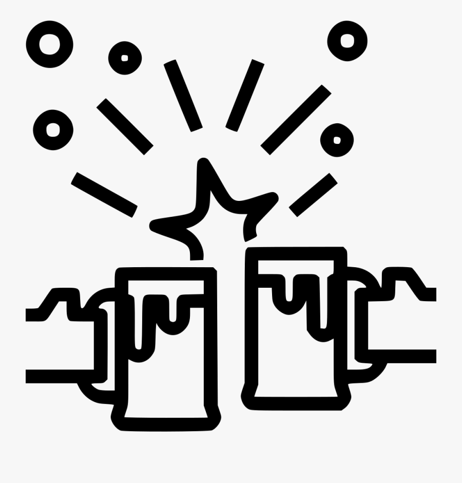 Clip Art Cheers Party Drink Svg - Icon Party Png, Transparent Clipart