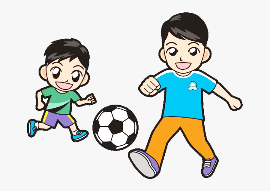 Child Clip Art Play Soccer Parent Picture - Clip Art Play Soccer, Transparent Clipart