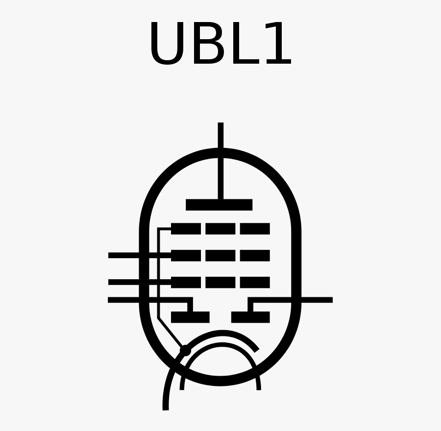 Radio Tube Ubl1 - Icon, Transparent Clipart