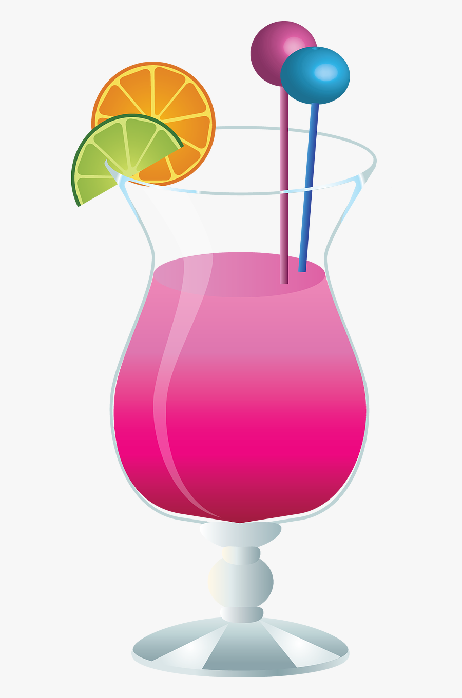 Cocktail Glass Cocktails Free Picture - Pink Cocktail Clipart Png, Transparent Clipart